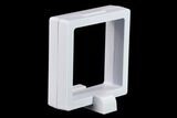 2.75" (Small) Floating Frame Display Cases With Stands - White - Photo 5